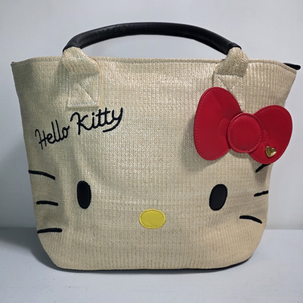 Hello Kitty Beige and Red Tote Bag
